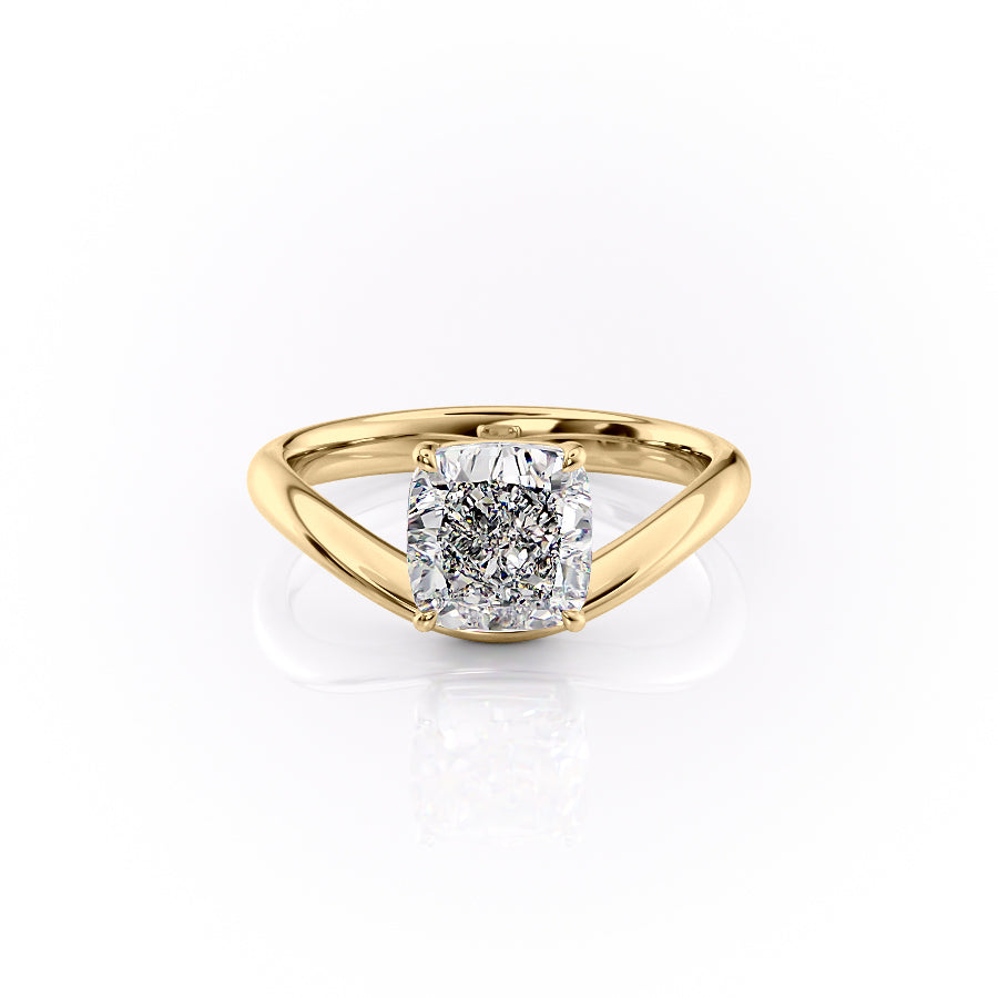 The Berta Set With A 3 Carat Cushion Lab Diamond