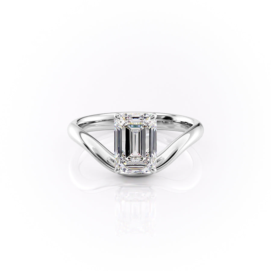 The Berta Set With A 2 Carat Emerald Lab Diamond