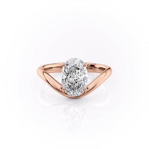The Berta Set With A 2.5 Carat Oval Lab Diamond