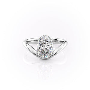 The Berta Set With A 2 Carat Oval Lab Diamond