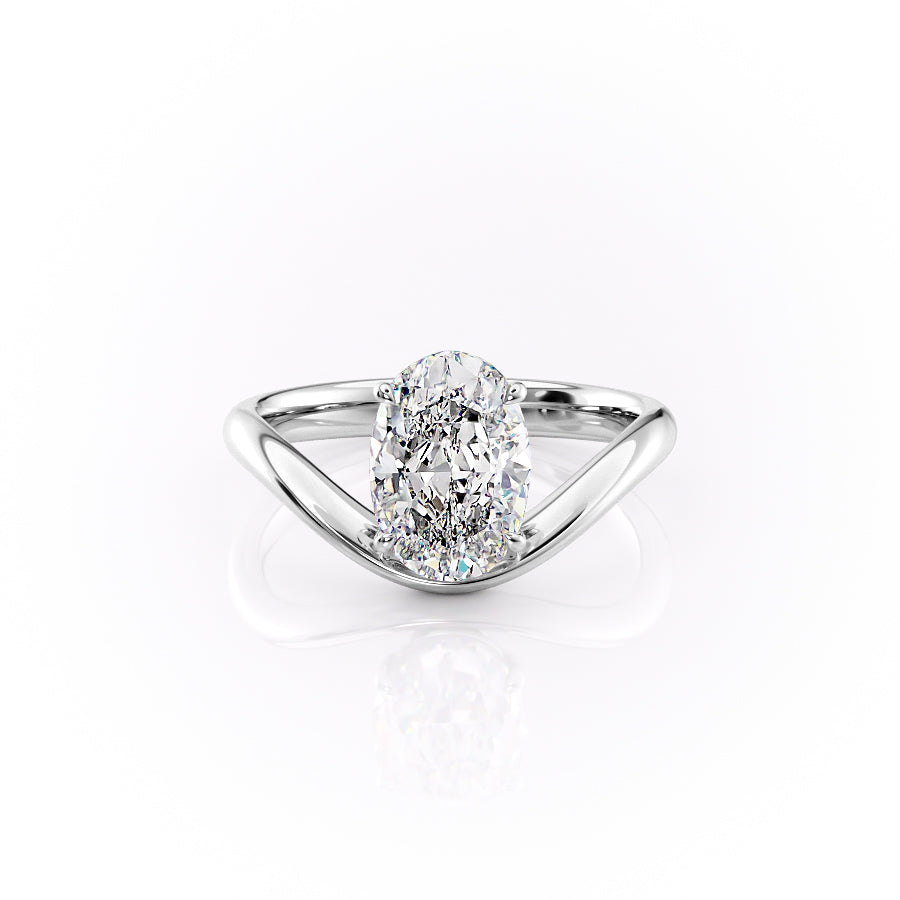 The Berta Set With A 3 Carat Oval Lab Diamond
