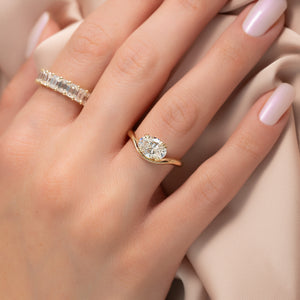 The Berta Set With A 3 Carat Oval Lab Diamond