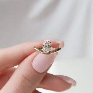 The Berta Set With A 3 Carat Oval Lab Diamond