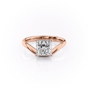 The Berta Set With A 1.5 Carat Princess Lab Diamond
