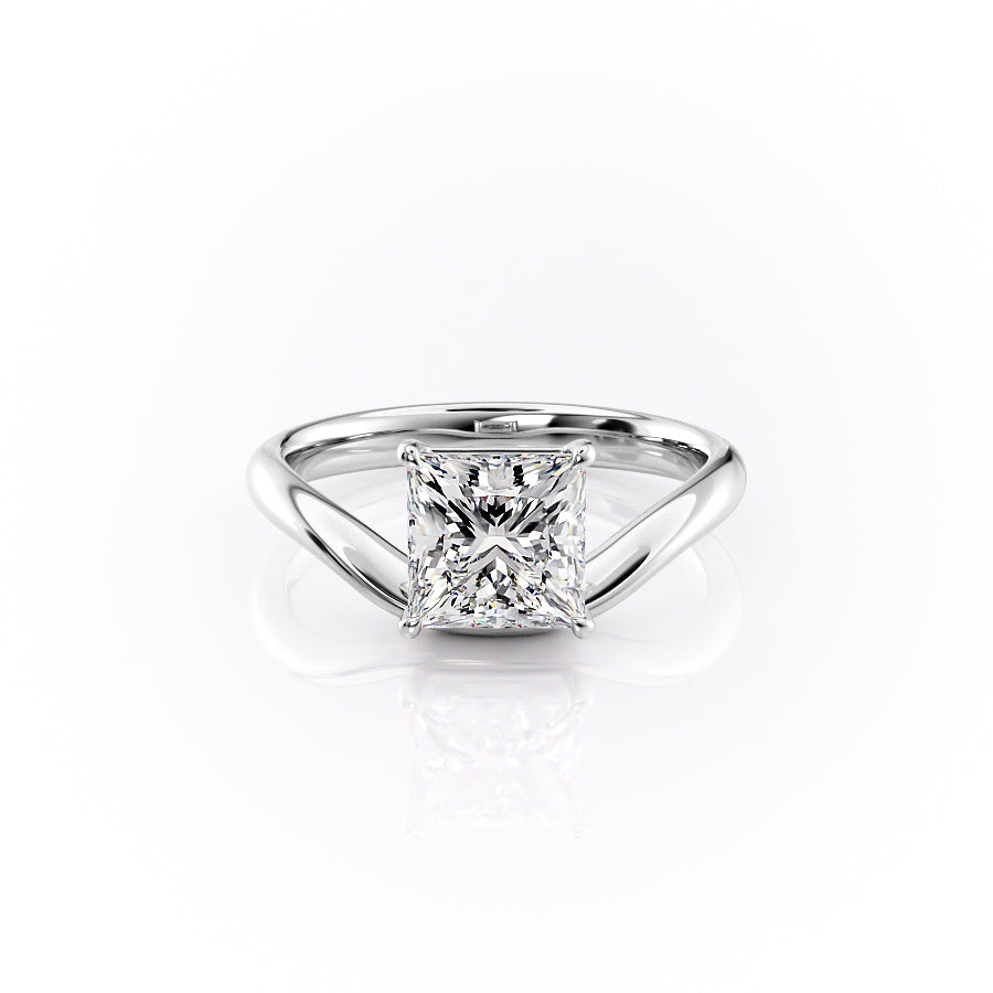 The Berta Set With A 1.5 Carat Princess Lab Diamond