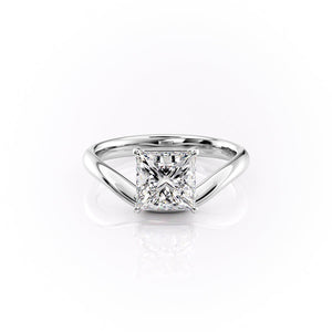 The Berta Set With A 1 Carat Princess Lab Diamond