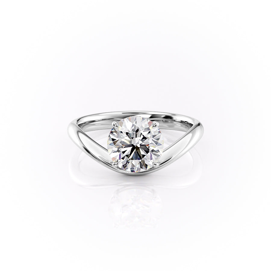 The Berta Set With A 1 Carat Round Lab Diamond