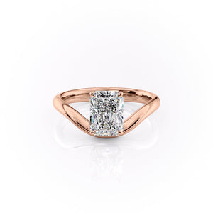 The Berta Set With A 1.5 Carat Radiant Lab Diamond