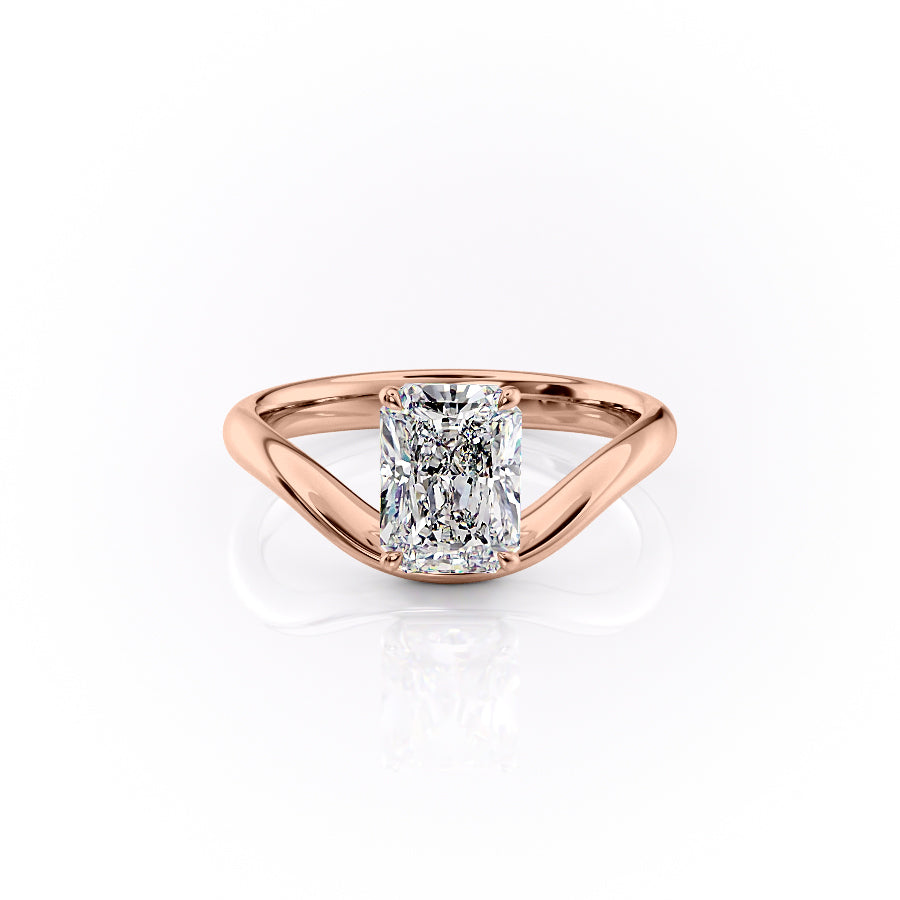 The Berta Set With A 3 Carat Radiant Lab Diamond