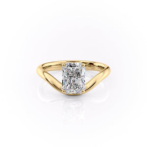 The Berta Set With A 1 Carat Radiant Lab Diamond