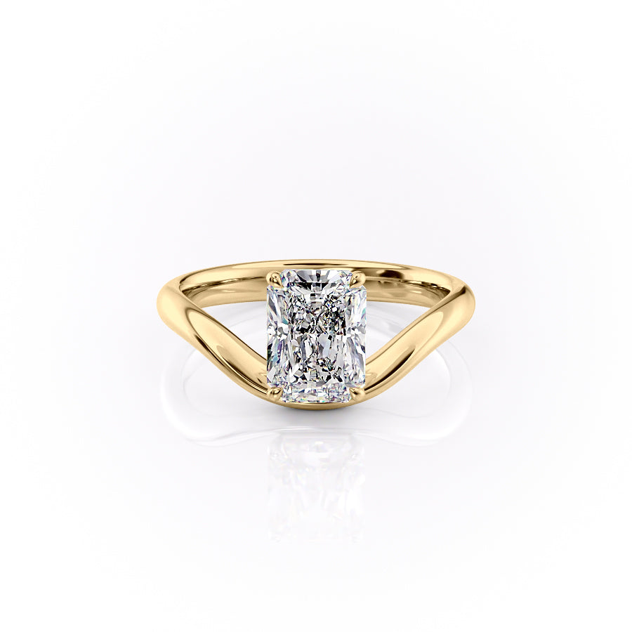 The Berta Set With A 3 Carat Radiant Lab Diamond