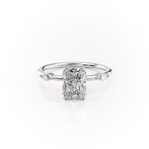 The Nicole Set With A 1 Carat Radiant Moissanite