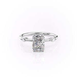 The Nicole Set With A 3 Carat Radiant Lab Diamond