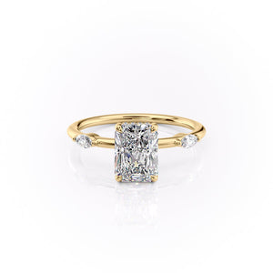 The Nicole Set With A 3 Carat Radiant Lab Diamond