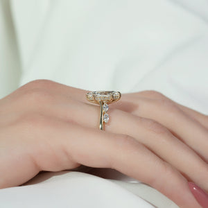 The Nova Set With A 2 Carat Marquise Lab Diamond