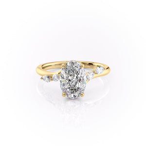 The Nova Set With A 2 Carat Oval Moissanite
