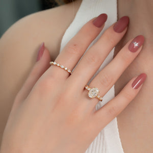 The Nova Set With A 2 Carat Oval Lab Diamond