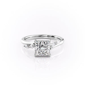 The Nova Set With A 1 Carat Princess Moissanite
