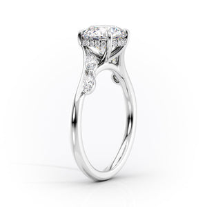 The Nova Set With A 2 Carat Emerald Moissanite