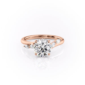The Nova Set With A 4 Carat Round Moissanite