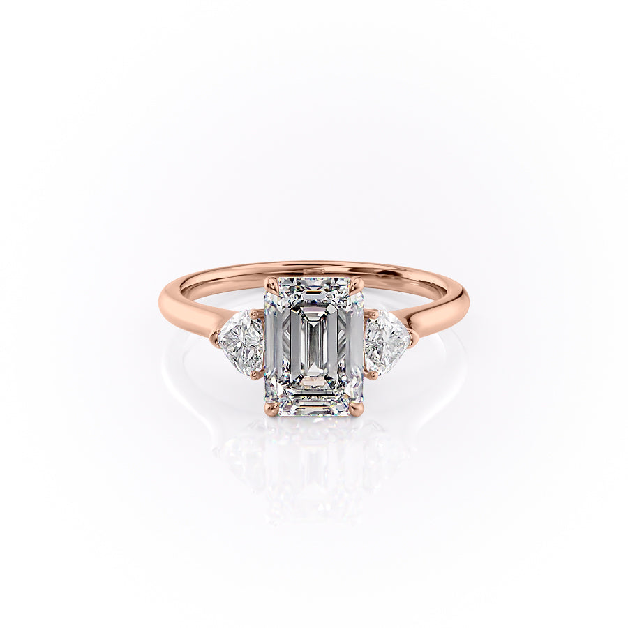 The Hearts Liv Set With A 2 Carat Emerald Lab Diamond