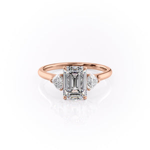 The Hearts Liv Set With A 1.5 Carat Emerald Moissanite