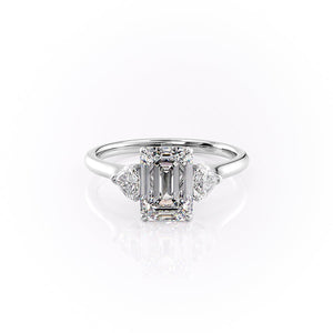 The Hearts Liv Set With A 2.5 Carat Emerald Lab Diamond
