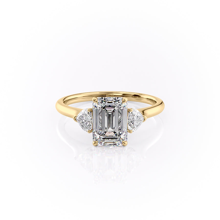 The Hearts Liv Set With A 1 Carat Emerald Lab Diamond