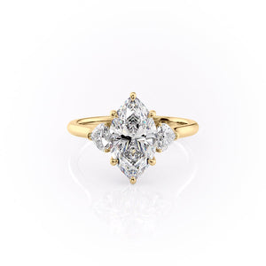 The Hearts Liv Set With A 1 Carat Marquise Lab Diamond