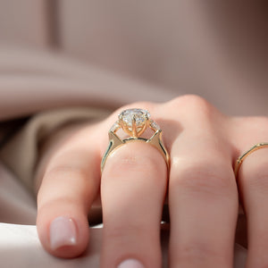 The Hearts Liv Set With A 1 Carat Marquise Lab Diamond