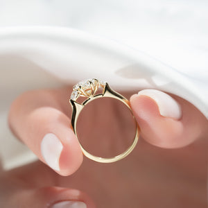 The Hearts Liv Set With A 1 Carat Marquise Lab Diamond