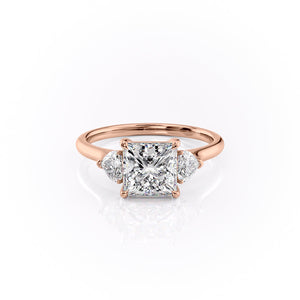 The Hearts Liv Set With A 2.5 Carat Princess Moissanite