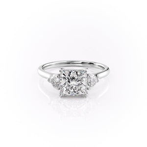The Hearts Liv Set With A 1 Carat Princess Lab Diamond