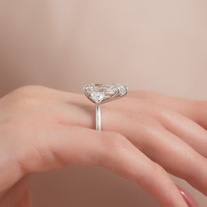 The Hearts Liv Set With A 1 Carat Pear Lab Diamond