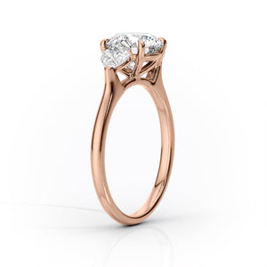 The Hearts Liv Set With A 3 Carat Princess Lab Diamond