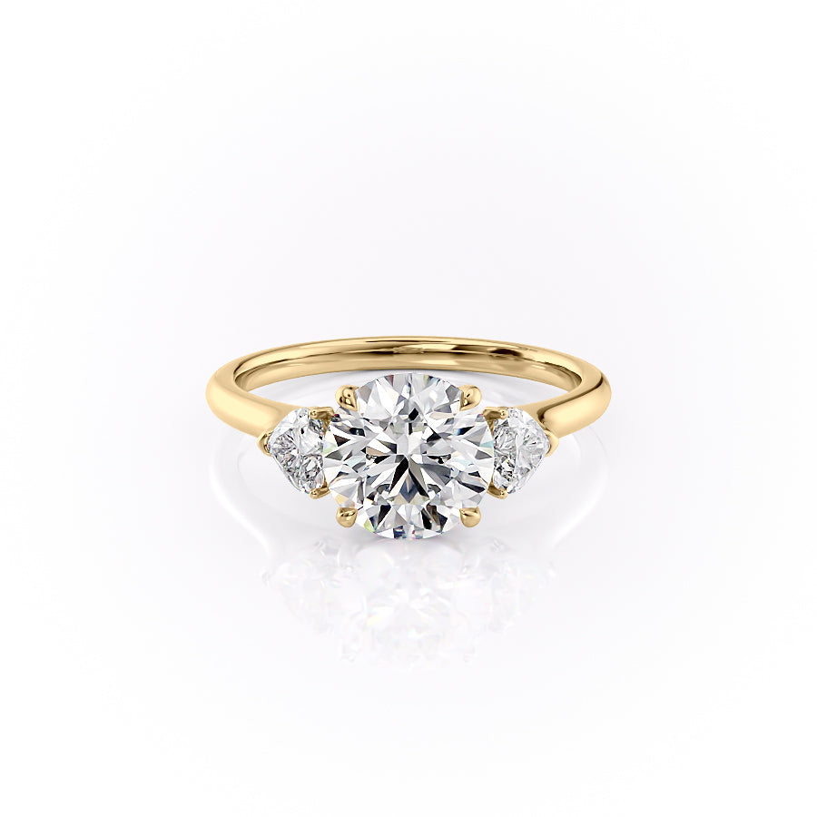 The Hearts Liv Set With A 2.5 Carat Round Lab Diamond