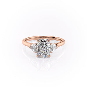 The Hearts Liv Set With A 1 Carat Radiant Lab Diamond