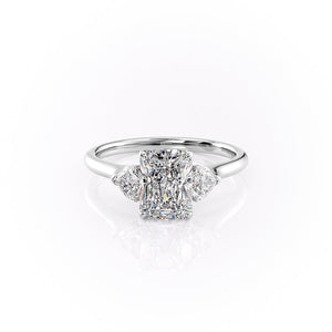 The Hearts Liv Set With A 3 Carat Radiant Lab Diamond
