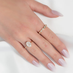 1.4ct East West Oval Bezel Eternity