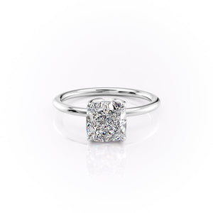 The Lisa Set With A 1.5 Carat Cushion Lab Diamond