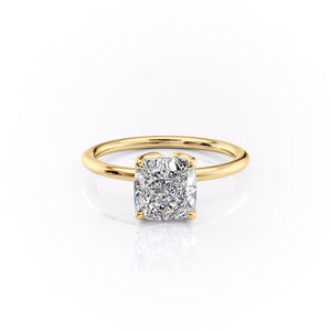 The Lisa Set With A 2 Carat Cushion Lab Diamond