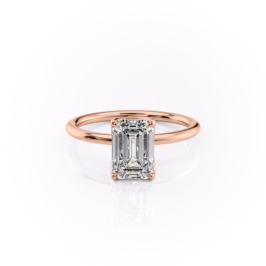The Lisa Set With A 1.5 Carat Emerald Lab Diamond