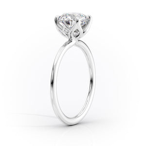 The Lisa Set With A 4.5 Carat Cushion Moissanite