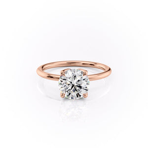 The Lisa Set With A 4.5 Carat Round Moissanite