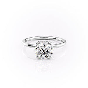 The Lisa Set With A 1 Carat Round Moissanite