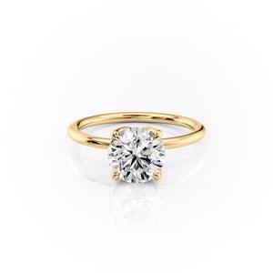 The Lisa Set With A 2.5 Carat Round Lab Diamond