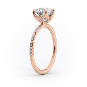 The Pave Lisa Set With A 2 Carat Radiant Lab Diamond