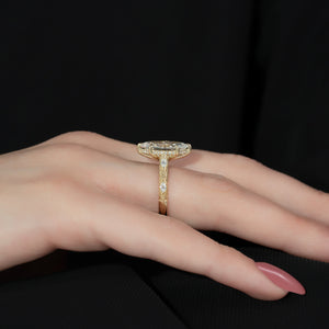 The Claudia Set With A Marquise Moissanite