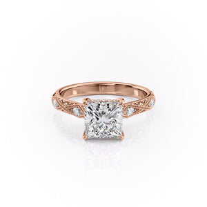 The Claudia Set With A 2.5 Carat Princess Moissanite