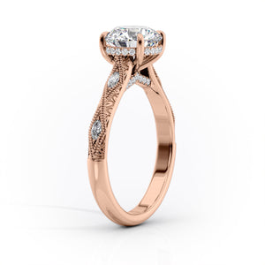 The Claudia Set With A 2 Carat Round Lab Diamond